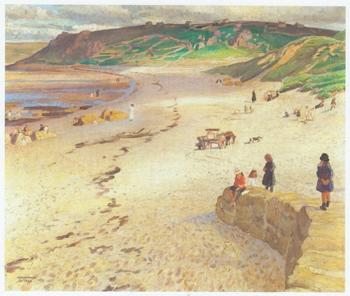 Sennen beach summer scene - sennen, beach,