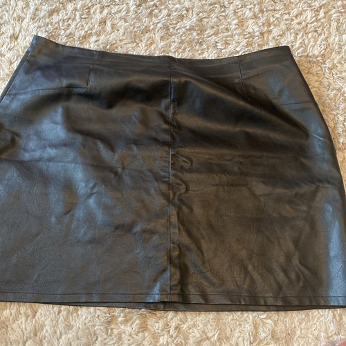 New faux leather skirt - new,