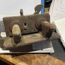 Vintage Wooden Adjustable Bench Clamp Set for Woodworking