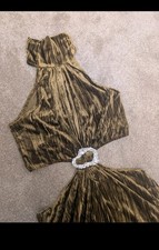 Medium Olive Green Zara Velvet