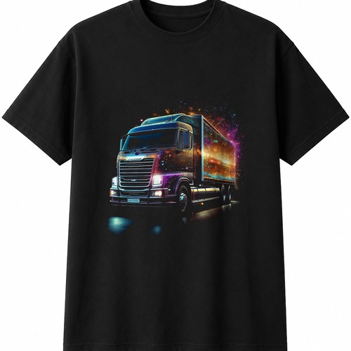 Colourful hgv lorry glowing - hgv,