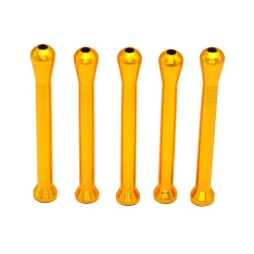Gold metal straw tube - gold, party