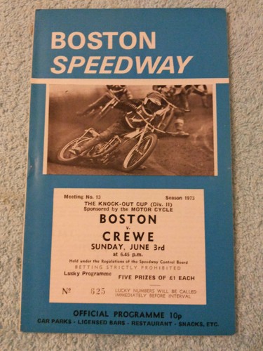 Boston speedway 1973 original - speedway,