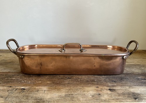 Large antique copper fish - copper,