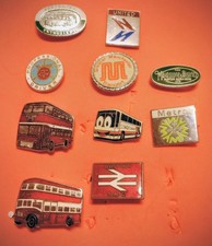 10 x MIXED BUS UNIFORM BADGES