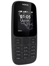 Nokia 105 Dual Sim - Brand New Full Box  Unlocked Sim Free - Black (UK STOCK)