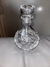 Vintage Perfume Bottle | Vintage Edinburgh Crystal Perfume Bottle with Dropper