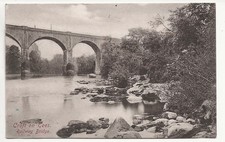 1907 Postcard Croft on Tees Railway Bridge Yorkshire Darlington PMK - A1045