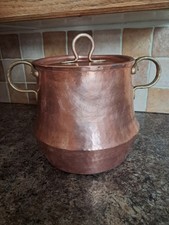 Vintage Copper Cauldron With