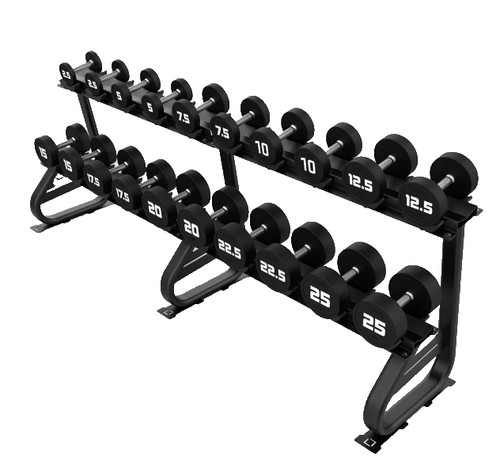 Blk box tier dumbbell rack - blk,