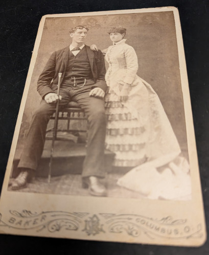 Wow 1880s cabinet card - 1880s,
