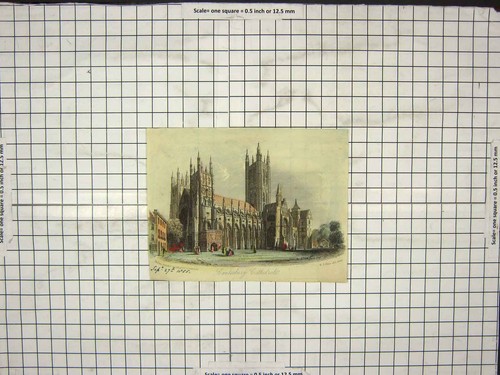 Original old antique print - original,