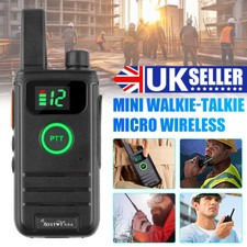 2X Long Range Walkie Talkie 3 km Two Way Radio Handheld 16 Channels w/ Earpiece