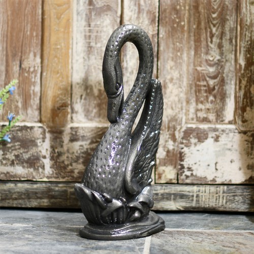 Cast iron swan - iron,