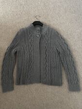 Grey Cardigan Women’s, Fit sizes 10-12-14, Mix Yarn with Angora & Wool