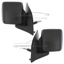 Wing Door Mirrors Vauxhall Combo Van 2001-2012 Manual Cable Black Left & Right