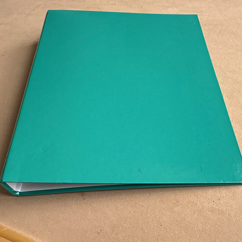 Green ring binder - 2-ring,