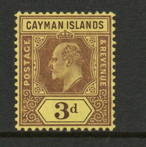 Cayman islands 1907 3d - islands, 1907-11
