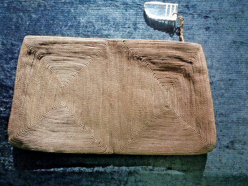 Vintage 1940 clutch handbag - vintage, 1940's