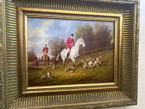 Framed signed realism - framed, fox