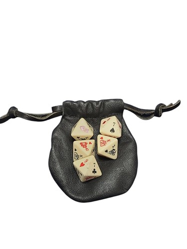 Vintage poker dice game set - vintage, of