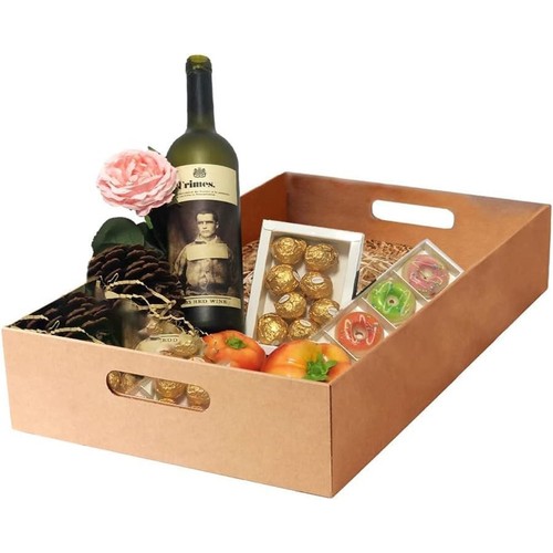 Cardboard gift hamper tray - gift,