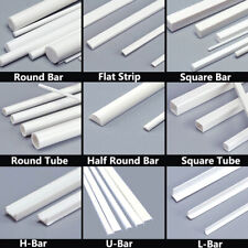 ABS Bar Tube Styrene Plastic Strip/Round/Square/Angles Rod DIY Model Building