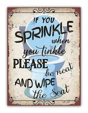Funny Toilet " Sprinkle Tinkle