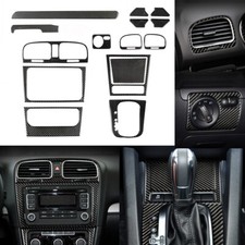 15Pcs Carbon Fiber Interior