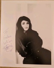 Kate Bush - iconic singer & songwriter pioneer signed photo 10x8" with AFTAL COA