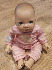 Tiny Treasures My First Pink Baby Doll Beanie Bodied 14inch/36cm GC