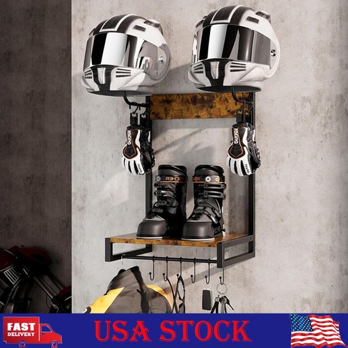 Wall mount motorcycle helmet - wall,