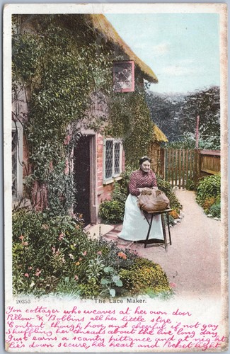 Antique postcard portrait - postcard,