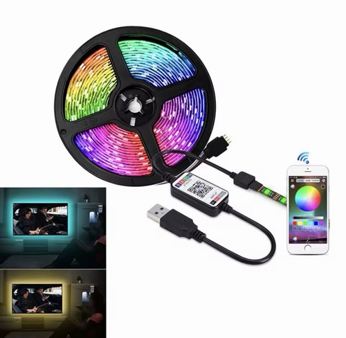 Rgb led strip lights bluetooth - lights,