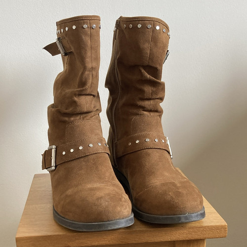 Women brown suede - women’s, mid-calf