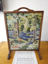 Vintage Wooden Fire Screen