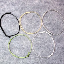 5 - 100 Simple Adjustable Cord Friendship Bracelets, Neutral Colour Mixture