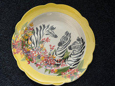 Anthropologie Lucy Eldridge Seeing Stripes Dessert Plate