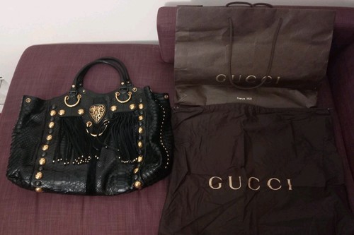 Pre loved gucci python fringe - gucci,