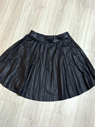 Zara girls black faux leather - zara,