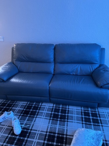 Leather recliner sofa and - sofa,