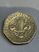 2007 boy scouts 50p Coin