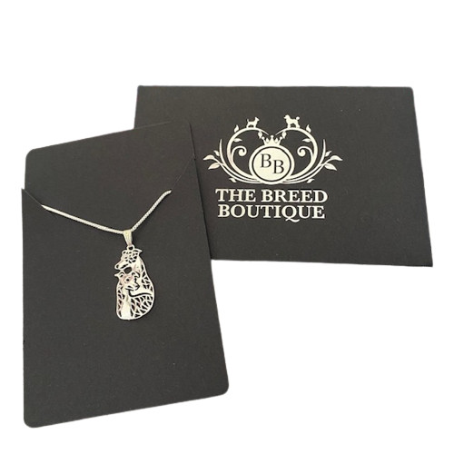 Greyhound dog pendant with - pendant,
