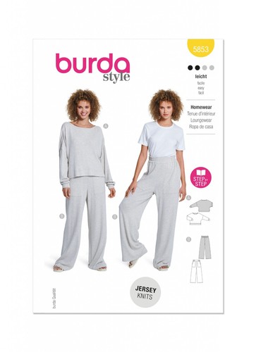 Burda 5853 top - 5853, pants