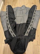 Hoodrich puffer, black + grey