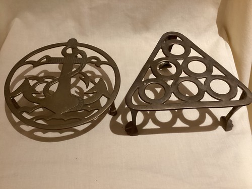 Vintage brass kettle stand - vintage,