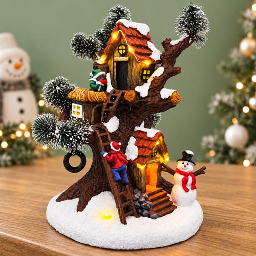 Christmas tree house led - tree,