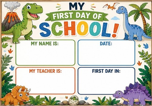 First day school board - first, of