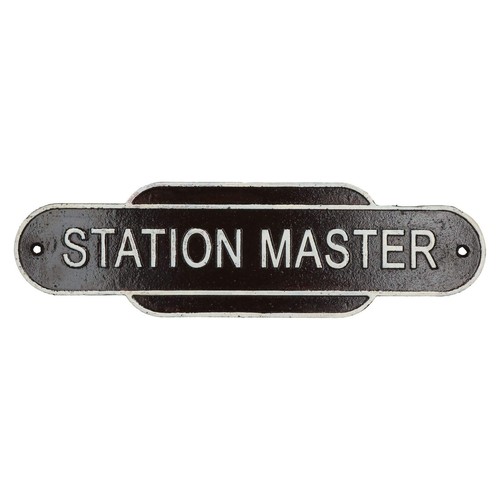 Station master sign plaque - station,