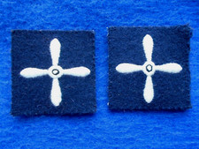 2 X RAF, ROYAL AIR FORCE, ATC, LEADING AIR CADET CLOTH QUALIFICATION ARM BADGES